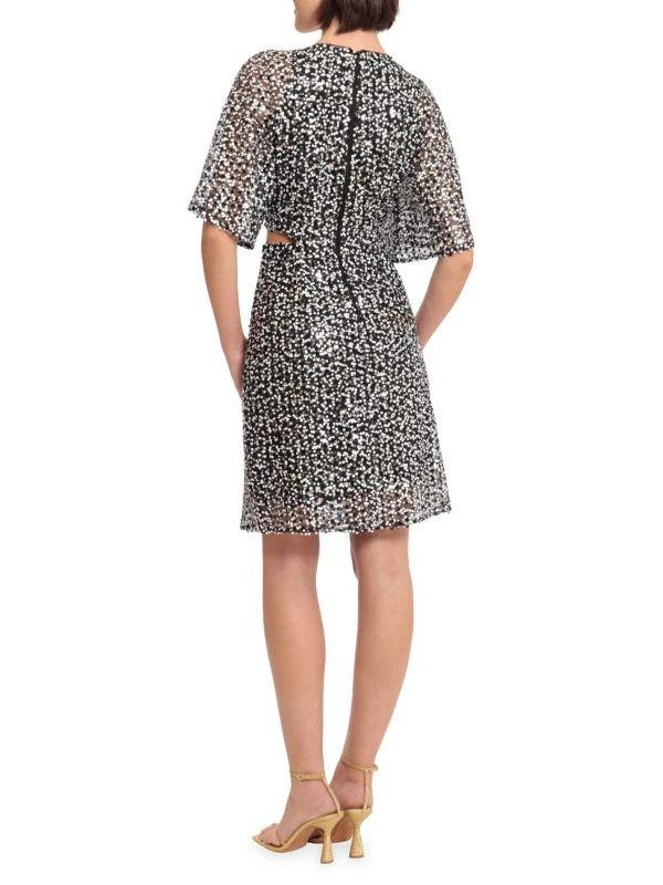Donna Morgan Sequin Cutout Mini Dress 2