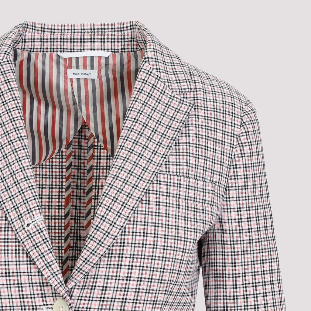 Thom Browne SMALL CHECK COTTON JACKET 4