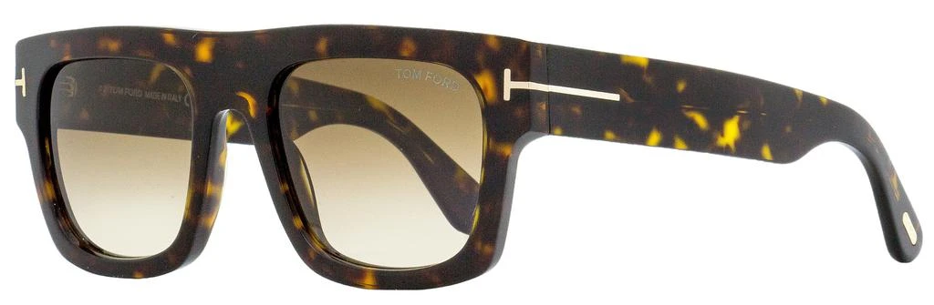 Tom Ford Men's Flat Top Sunglasses TF711 Fausto 52F Dark Havana 53mm 1