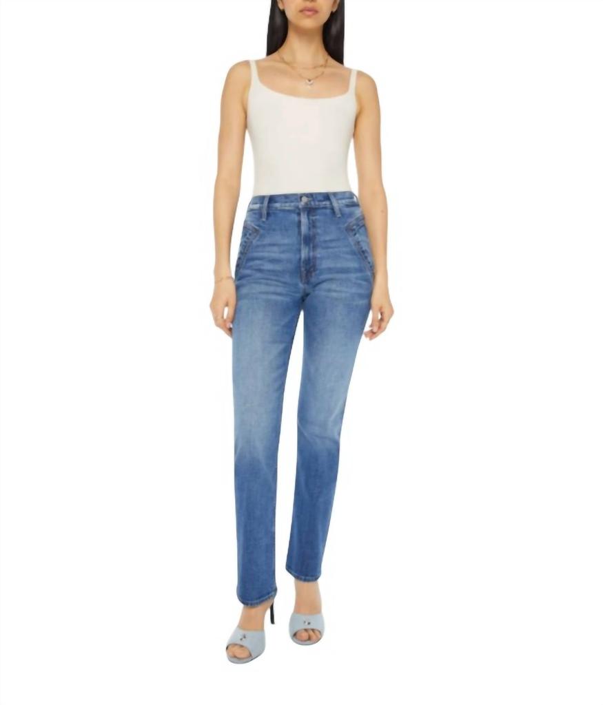 MOTHER Triangle Smarty Pants Skimp Jeans In Dream Team