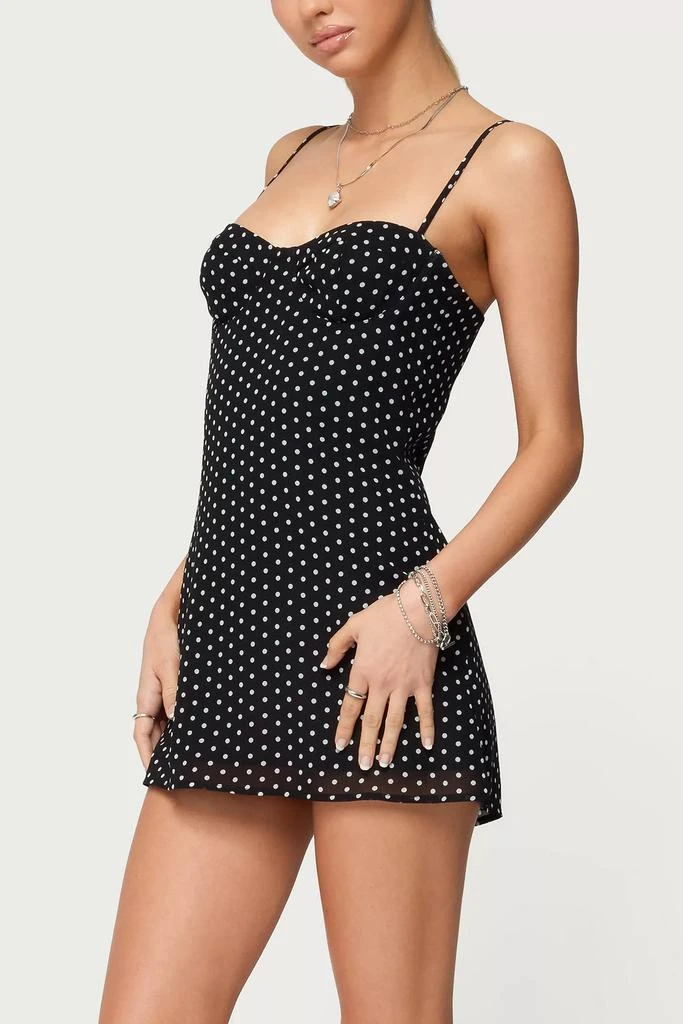 knee length dresses for ladies Cannelloni Mini Dress Polka Dot