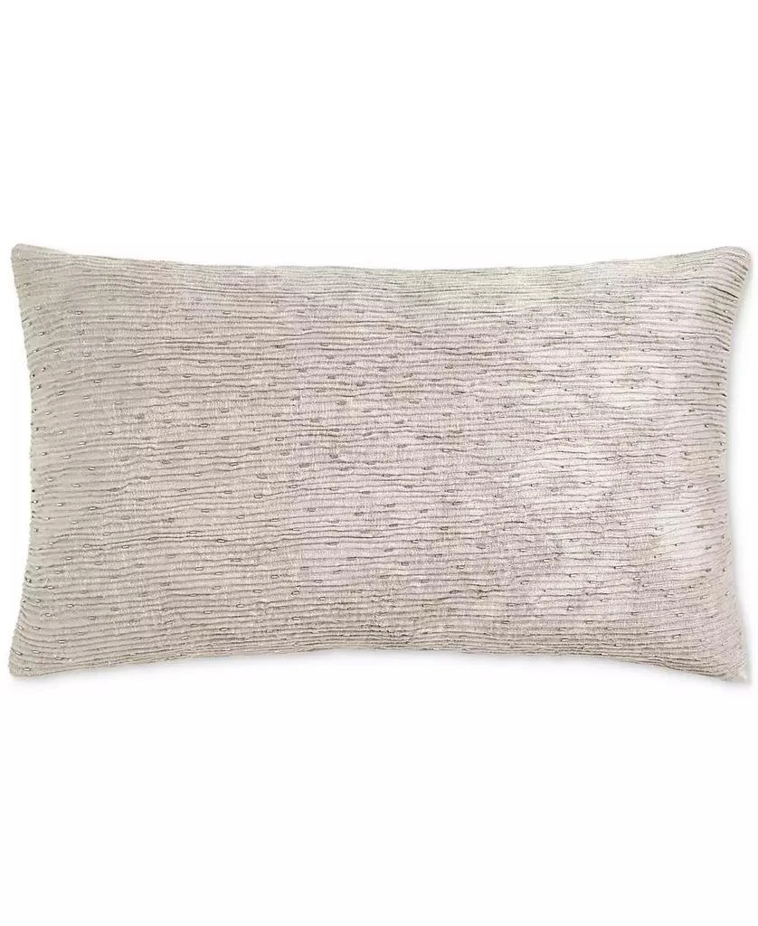 Hotel Collection Shadow Floral Micropleated Decorative Pillow, 14" x 22", Exclusively at Macy's 1