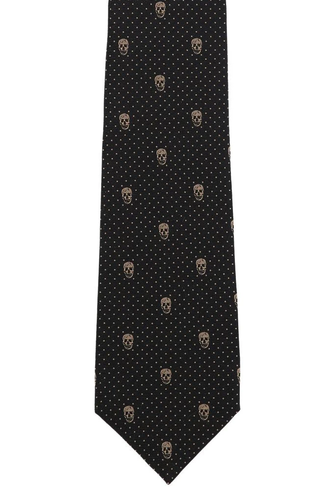 Alexander McQueen Alexander McQueen Skull Embroidered Tie 2