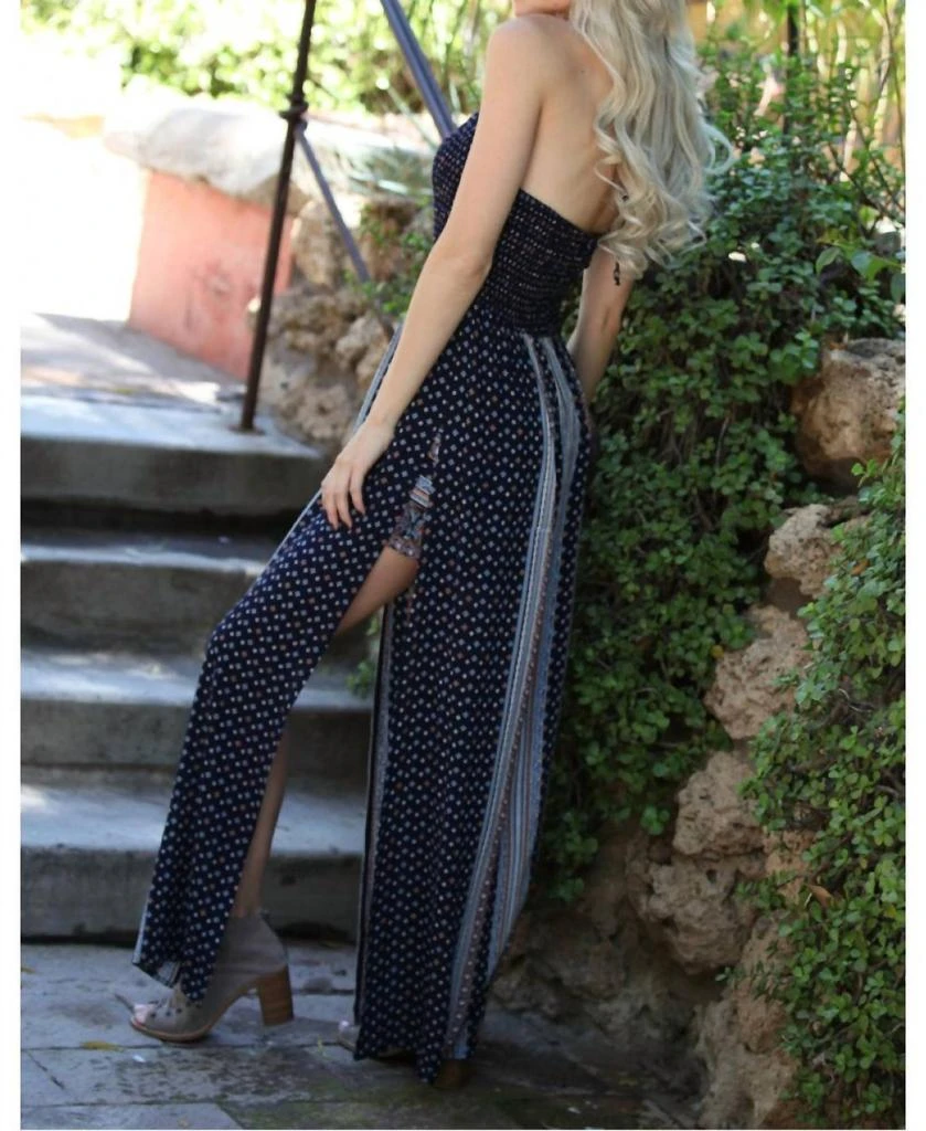 Angie Angie - Twin Print Halter Maxi Romper 4