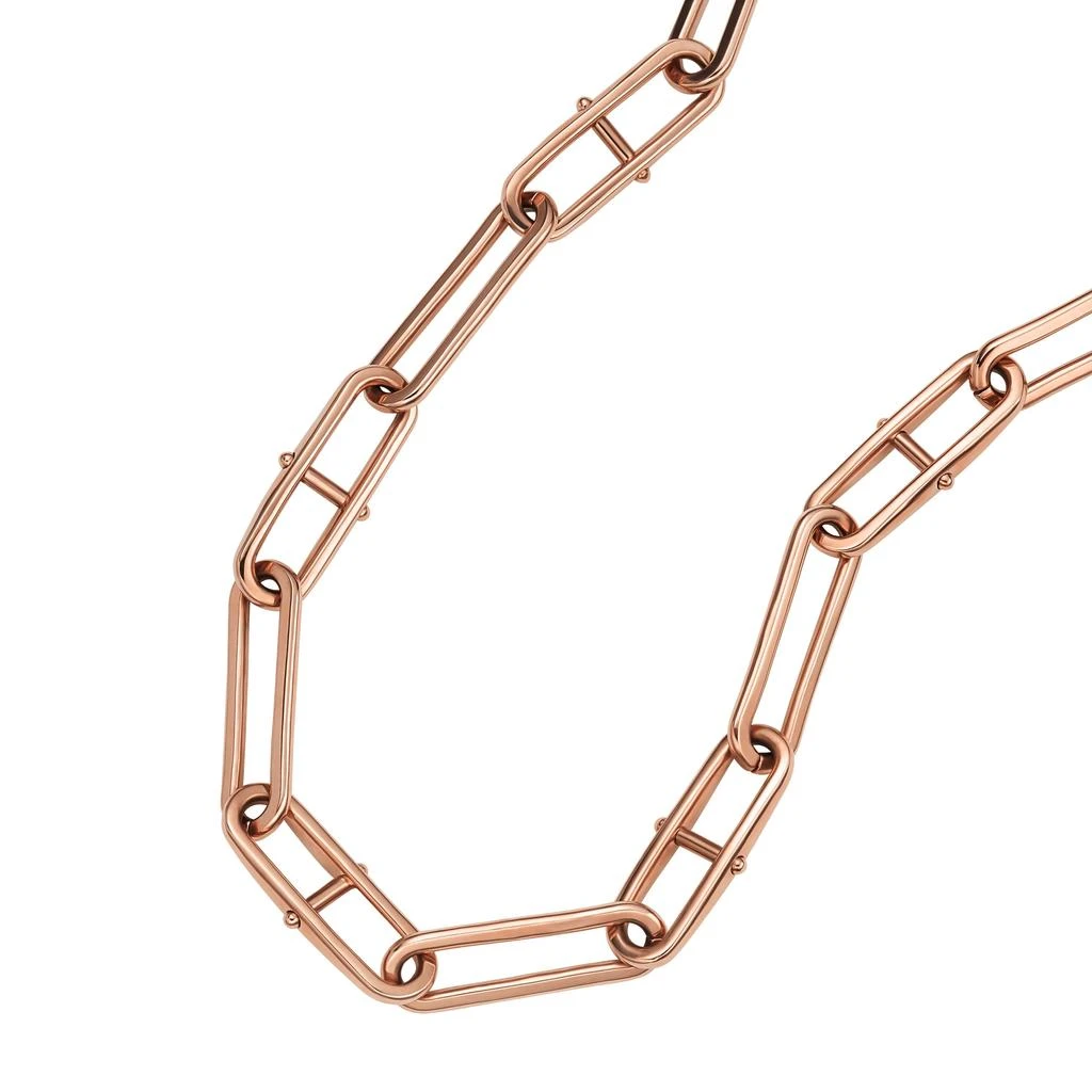 Fossil Women's Heritage D-Link Rose Gold-Tone Stainless Steel Chain Necklace 3