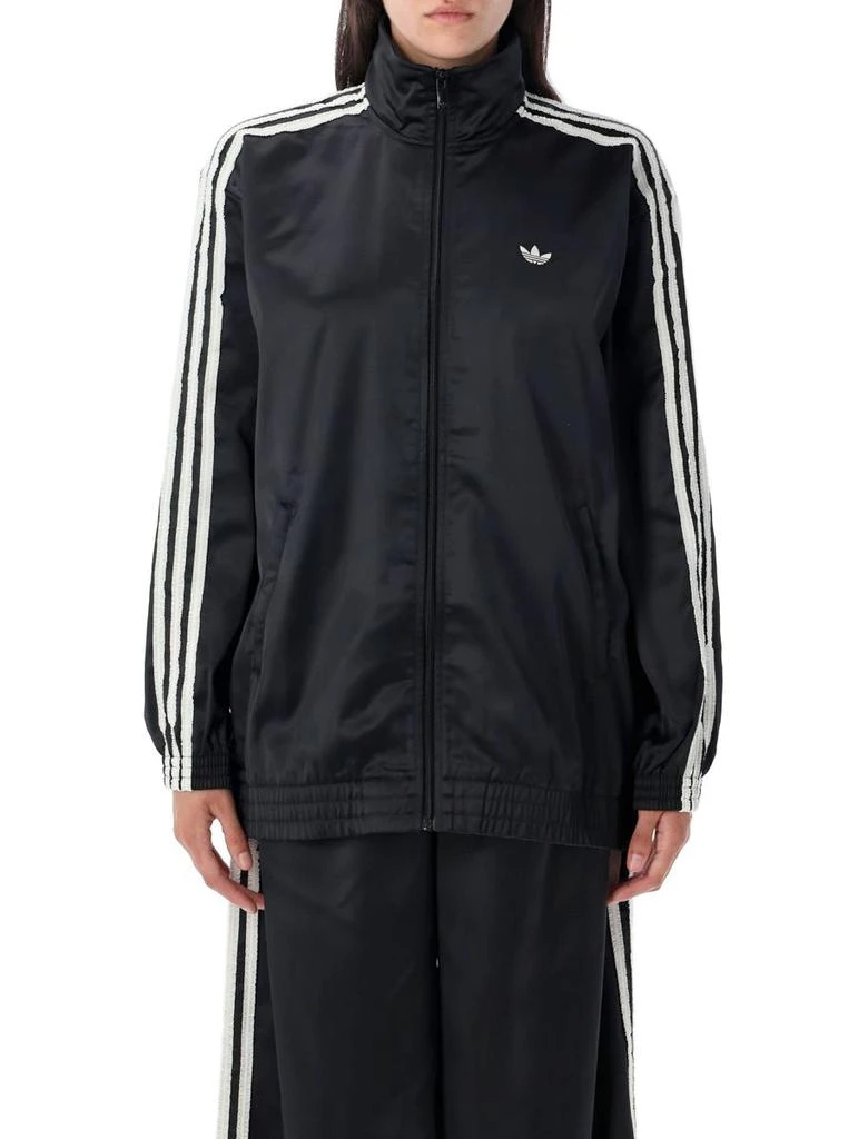 Adidas Originals Satin Ruffle 3-Stripes Firebird Track Jacket – On