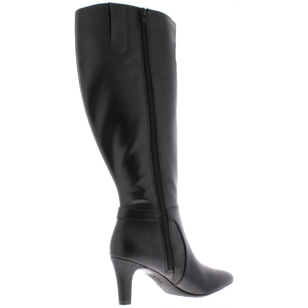 LifeStride Galina Womens Faux Leather Wide Calf Knee-High Boots 2