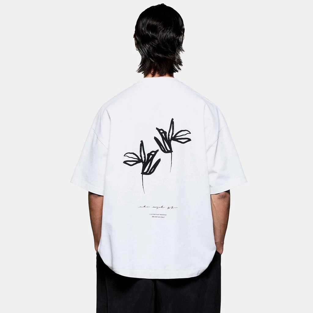 MKI Miyuki Zoku MIYUKI ZOKU Ink Flower Cotton-Jersey T-Shirt 3