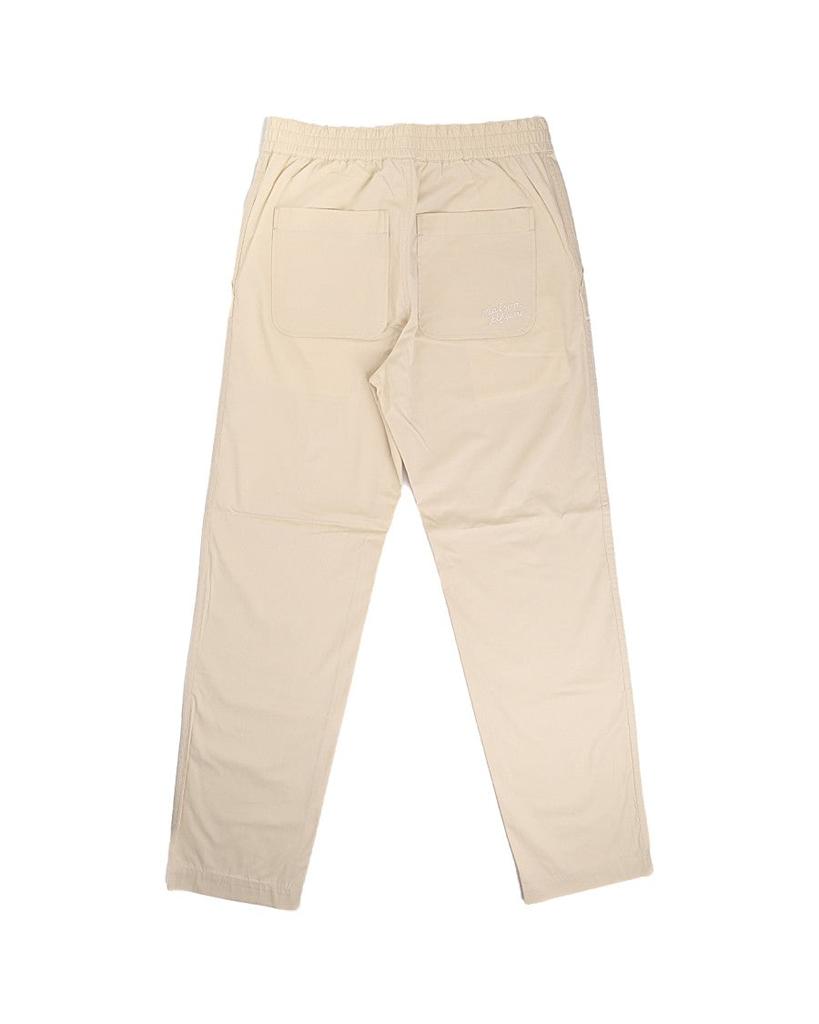 Maison Kitsune Straight-Cut Cotton Pants With Embroidered Detailing