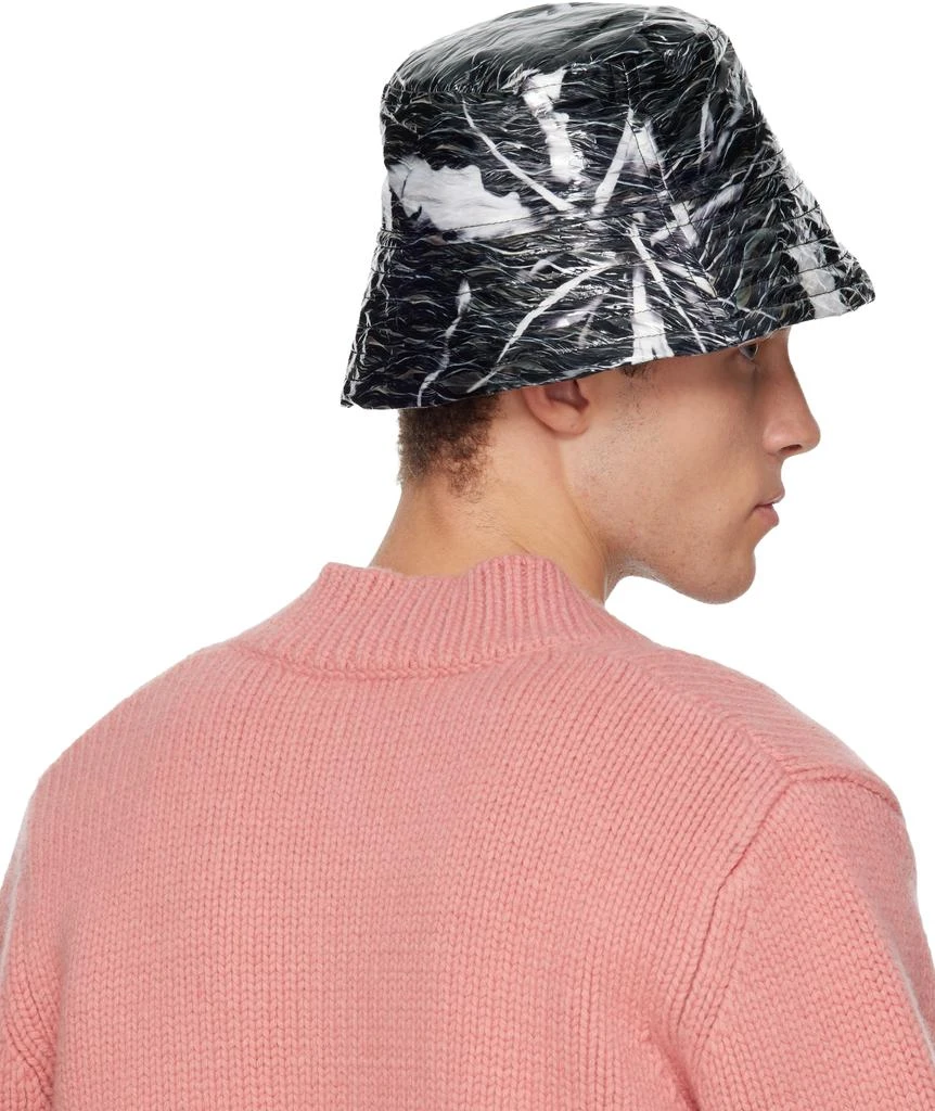 Dries Van Noten Black Coated Bucket Hat 3