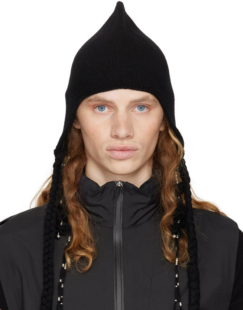 Hyein Seo Black Tassel Charm Beanie 1