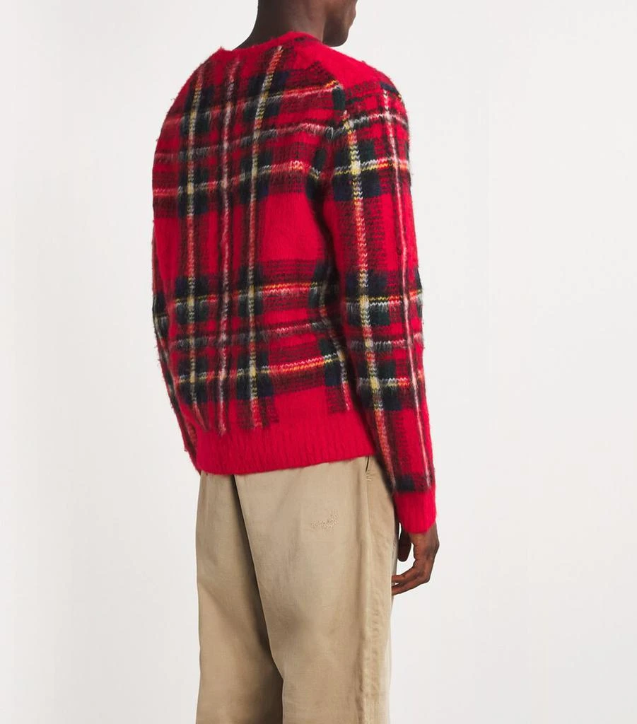 Ralph Lauren RWS Wool-Alpaca-Blend Tartan Sweater 4