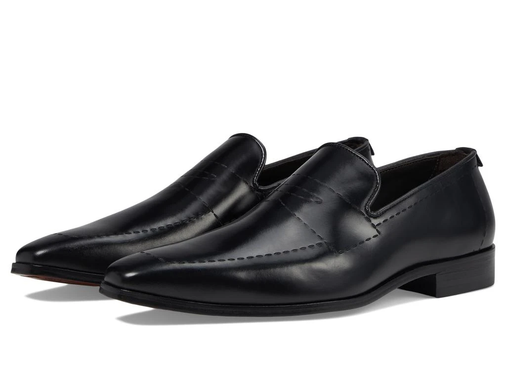 Massimo Matteo Stitched Penny Loafers 1