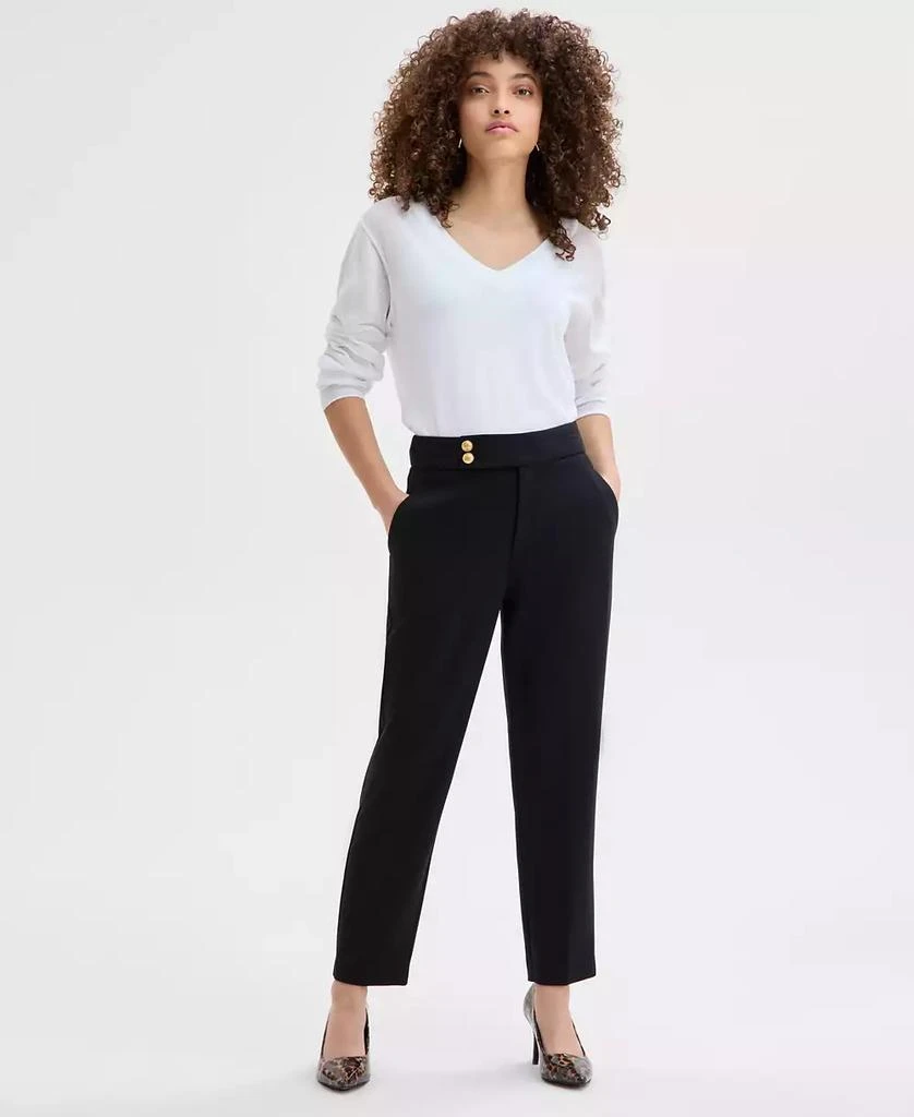 INC International Petite High-Rise Ankle Pant, Exclusively at Macy's 1