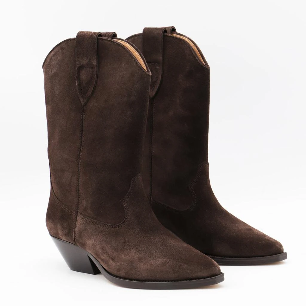 Isabel Marant Dark Brown Leather Duerto Boots – On Sale Now  display picture 2