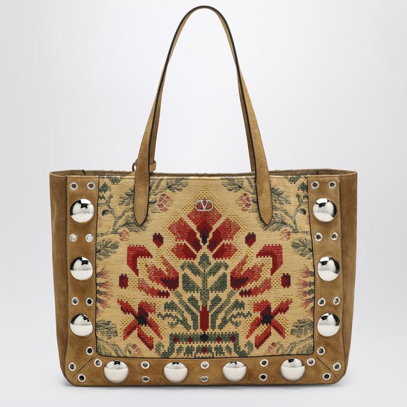 トートバッグ Valentino Garavani Small Bicolor Tote With Mixed Handles Valentino small bicolor tote with mixed handles - Tote Bags