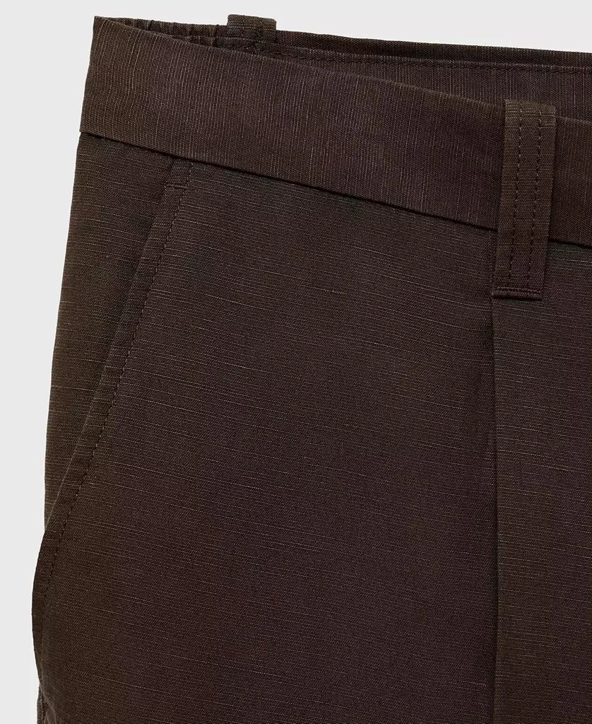Mango Men's EU Regular-Fit Linen-Blend Pants 6