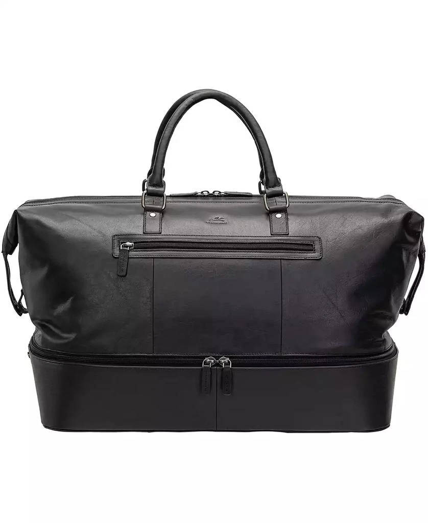 Mancini Leather Goods Men's Buffalo Double Compartment Duffle Bag 1