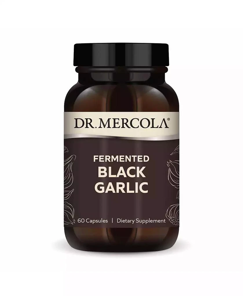 Dr. Mercola Fermented Black Garlic, 30 Servings, Supports Immune and Blood Pressure Health