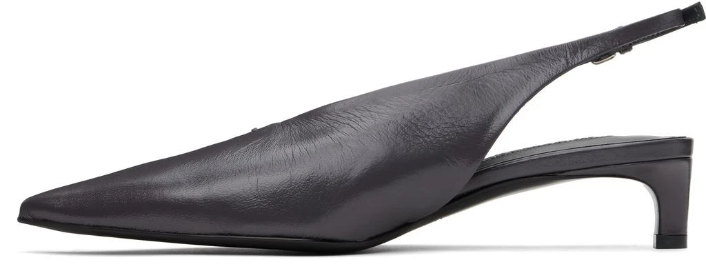 Jil Sander Gray Slingback Heels 3
