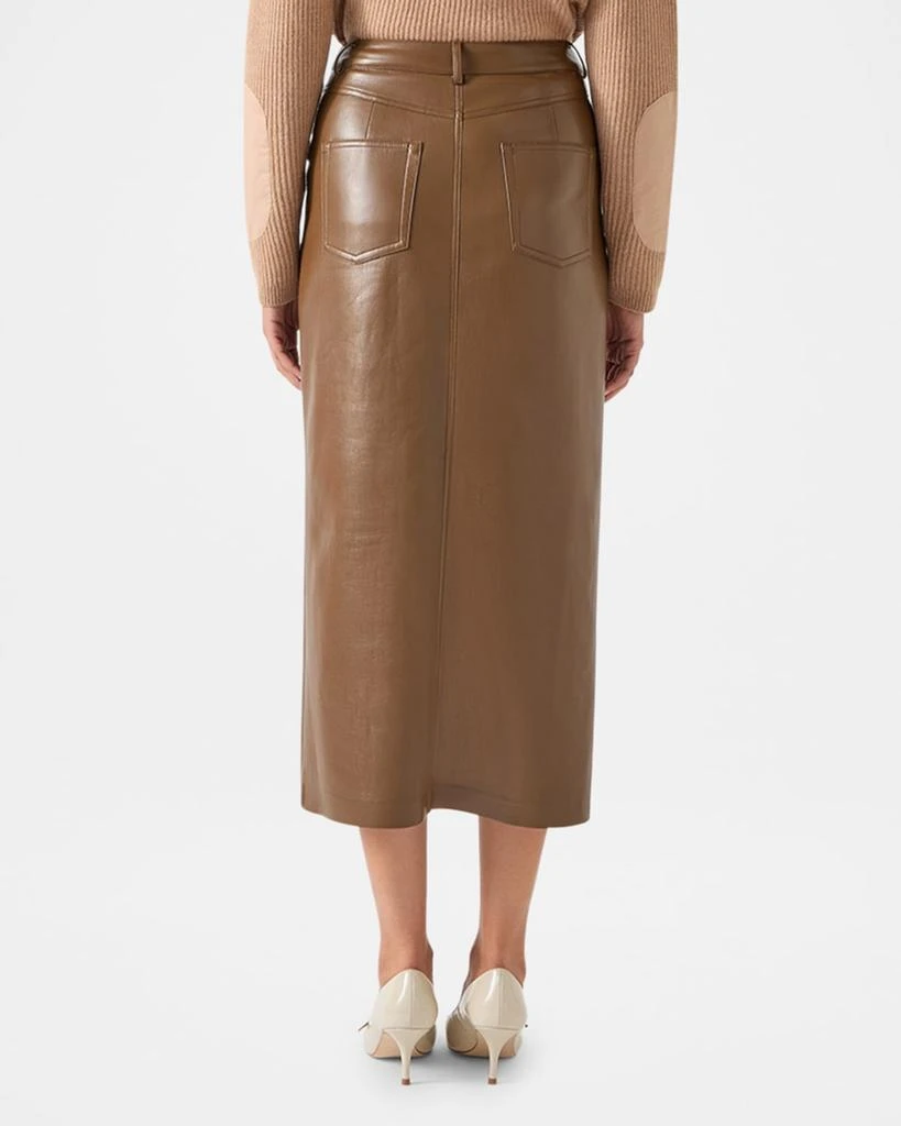 LK Bennett Hardy Faux Leather Midi Pencil Skirt 3