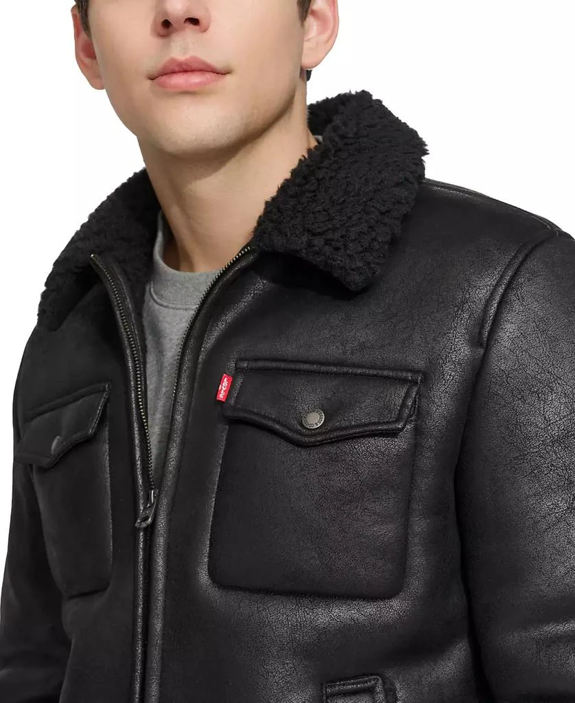 Levi's Men's Faux-Shearling Full-Zip Trucker Jacket 5