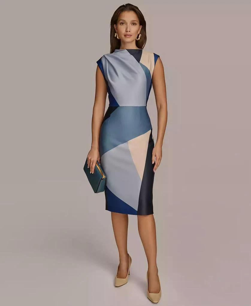 Donna Karan Donna Karan Women's Colorblocked Sheath Dress 1