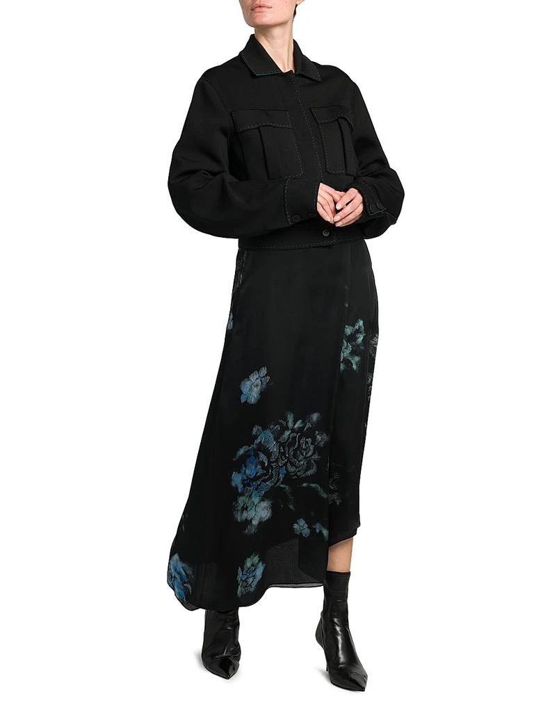 ellery maxi dress Lady Black Tie - Ellery Gown - Satin A-line Dress With Pockets