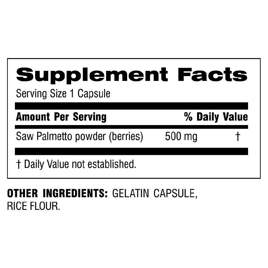 Botanic Choice Saw Palmetto 500mg 2