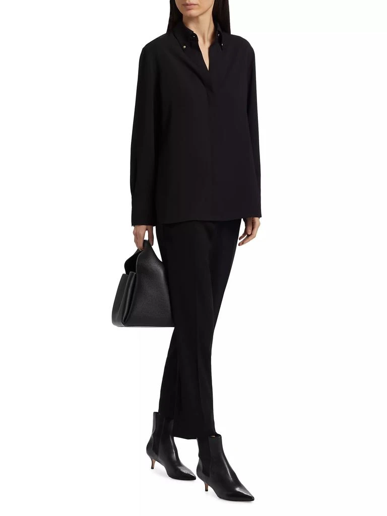 Vince Jewel-Collar Shirt 2