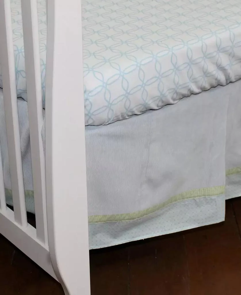 3 Stories Trading Nurture Blue Corduroy Dust Ruffle 2