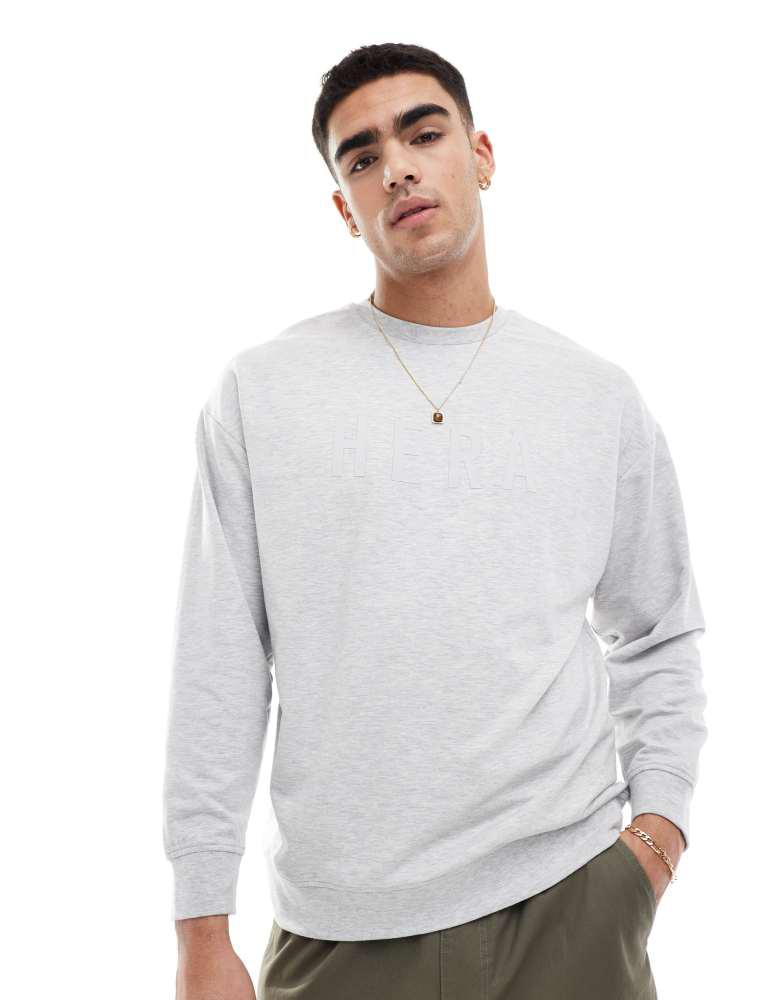 HERA Hera focus sweatshirt in light grey