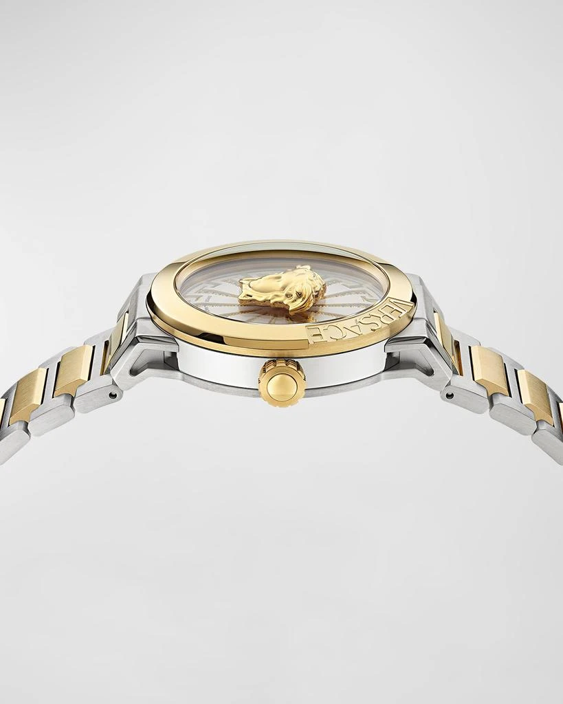 Versace 38mm Medusa Infinite Watch with Bracelet Strap, Two Tone 3