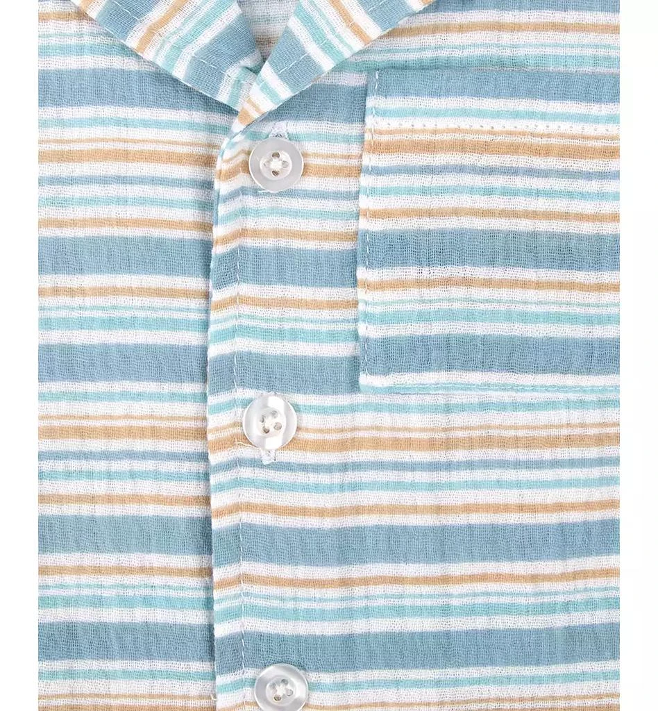 Baby Essentials Baby Boys 2-Pc. Striped Shirt & Shorts Set 2