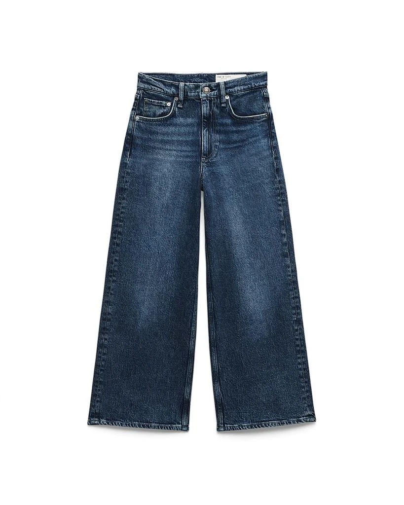 Rag 
Bone Andi High Rise Ankle Wide Leg Jeans in Adeline 8