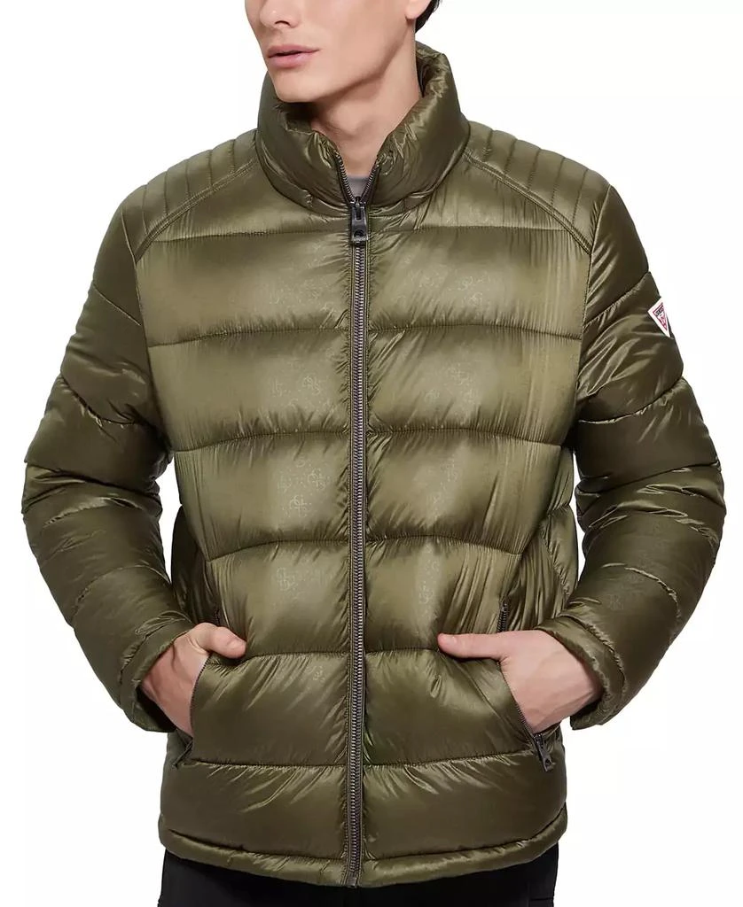 GUESS Men's Adam Puffer Jacket with Removable Hood 5