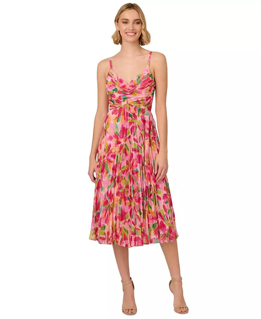 Women's Floral Pleated Midi Dress – On Sale Now with Up to 61% Off