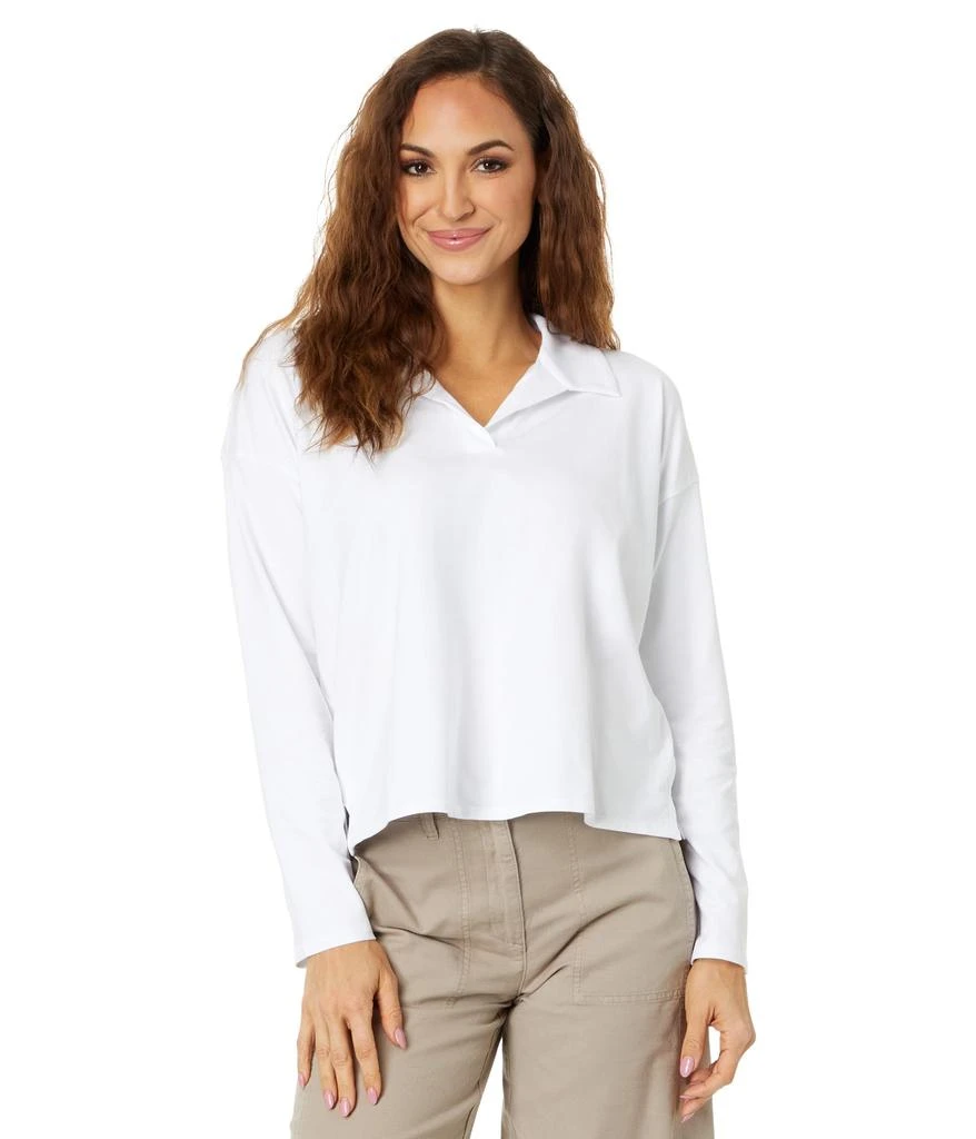 Eileen Fisher Boxy Henley Top 1