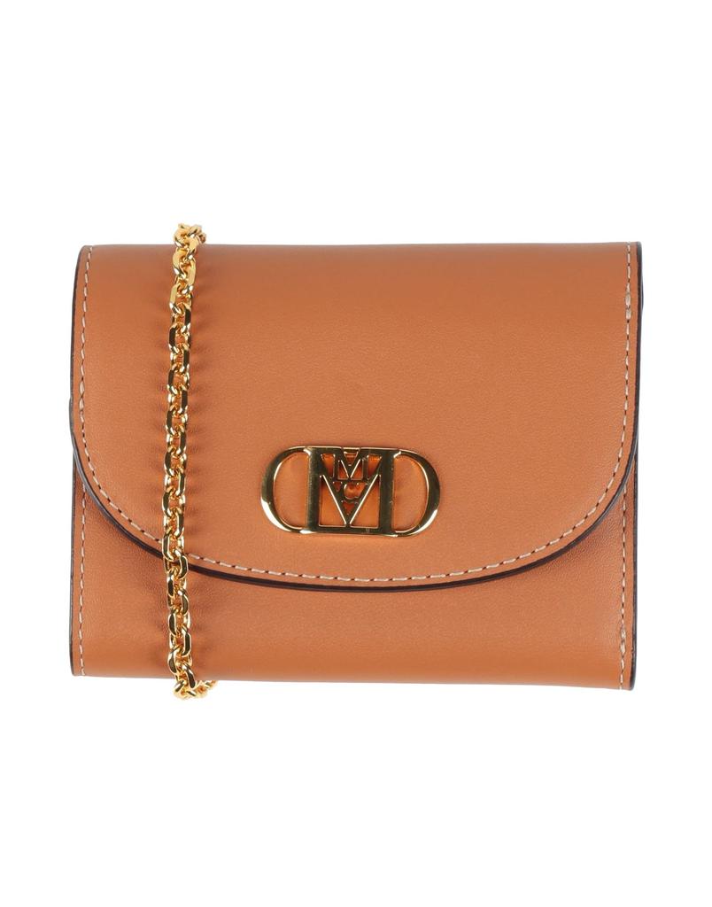 MCM Embroidered Raffia Himmel Ascending Moon Shoulder Bag