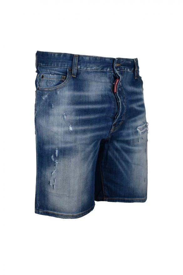 Dsquared2 Luxury shorts dsquared2 blue denim tear off shorts with canadian patch 4