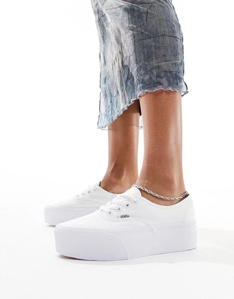 Vans Vans Authentic Stackform trainers in white 5