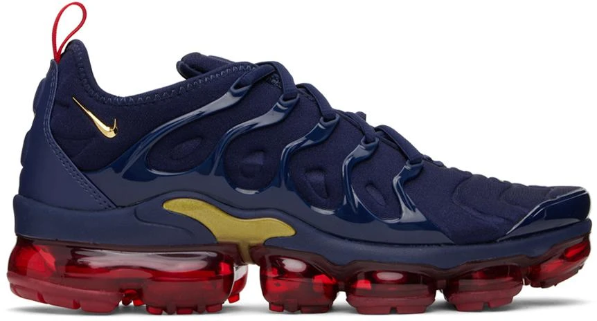 NIKE Navy Air VaporMax Plus Sneakers 1