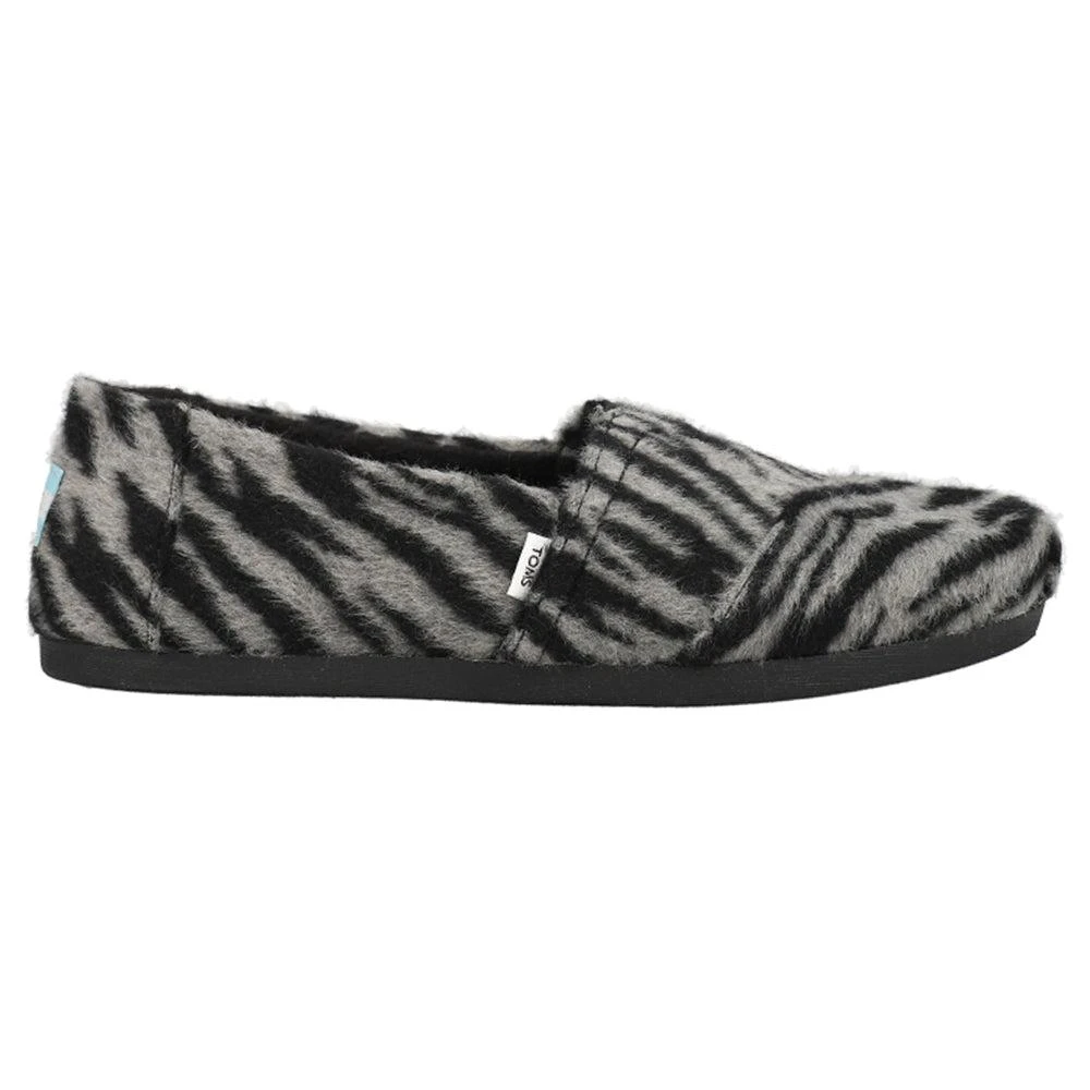 TOMS Alpargata Fuzzy Zebra Slip On Flats 1