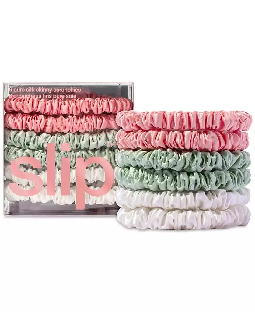 Slip 6-Pc. Pure Silk Skinny Scrunchies Set 1