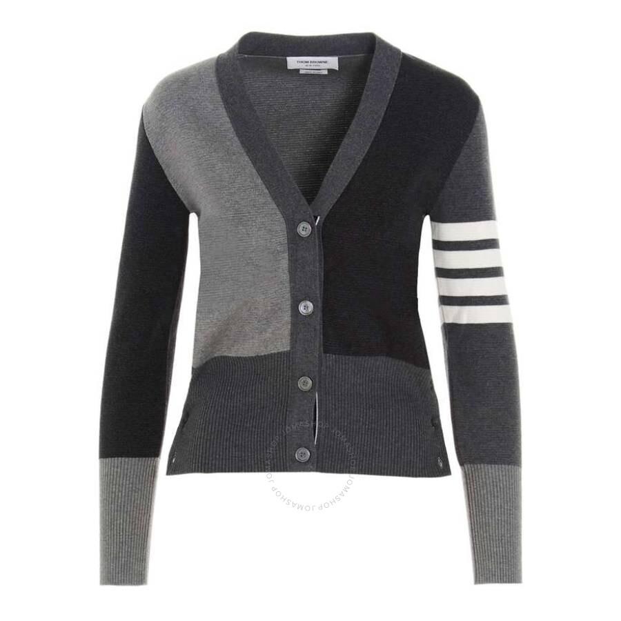Thom Browne V-Neck Cashmere Funmix Cardigan