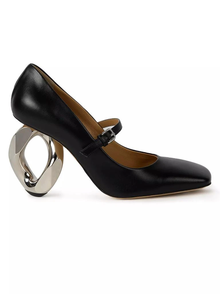 JW Anderson Chain Heel 100MM Leather Mary Jane Pumps 1