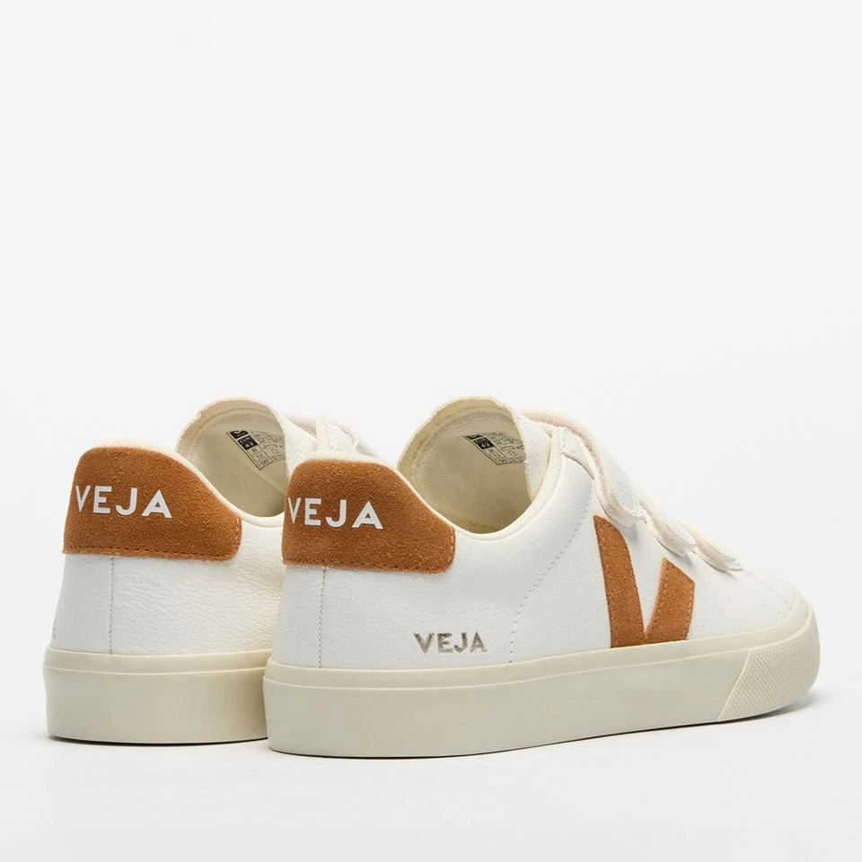 Veja VEJA WOMEN'S RECIFE CHROME FREE LEATHER VELCRO TRAINERS 3