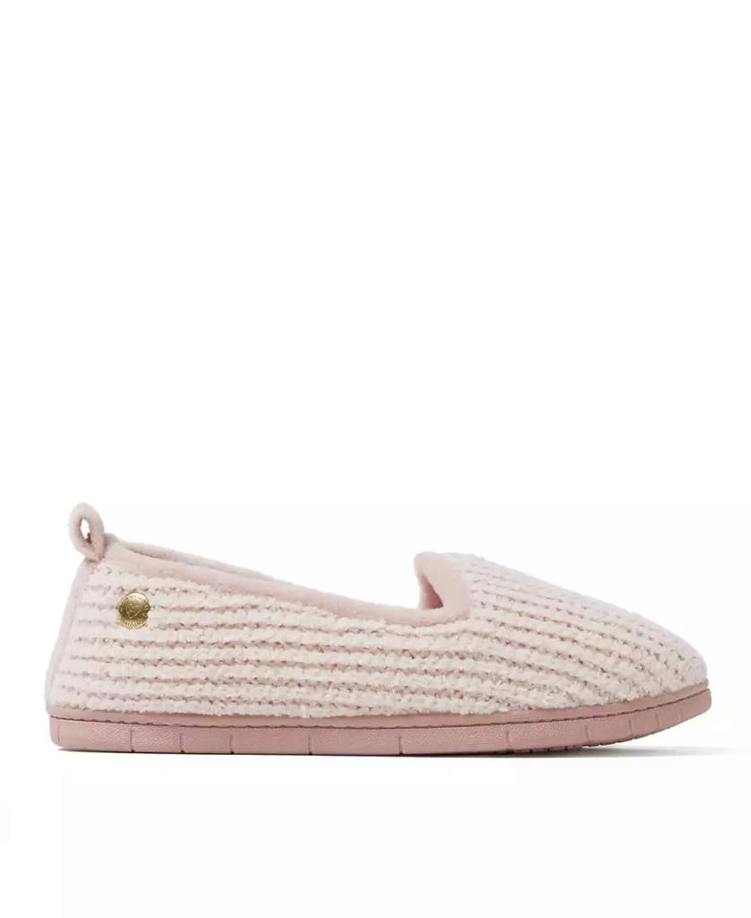 Dear Foams Women's Rachel Marled Chenille Closed Back Slippers 6