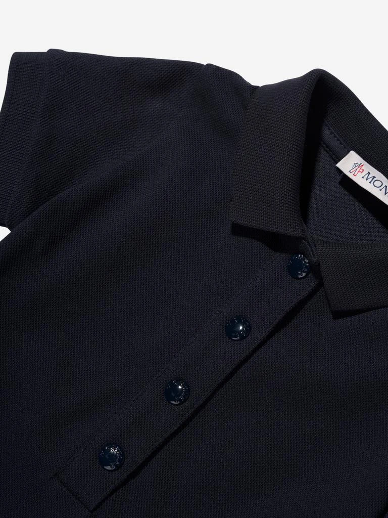 Moncler Moncler Enfant Baby Girls Branded Polo Dress in Navy 4