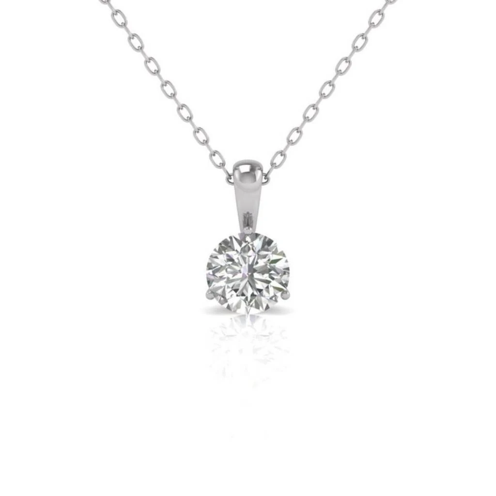 Diana M Jewels Diana M Jewels - 4.00 Cts Lab Grown Round Diamond Solitaire On A Bail Pendant Necklace